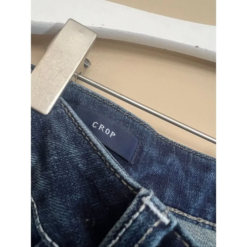 Vigoss Crop Heritage Fit Blue Jeans Woman’s Size 14 Length 25 - Picture 9 of 13